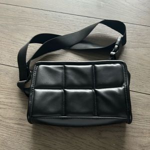 Amanda Uprichard quilted black belt bag